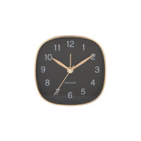 Budík Karlsson KA5957BK Travel Square, 9cm